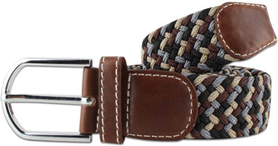

Zobello Men Casual Multicolor Canvas Belt, Black;brown;grey;pearl