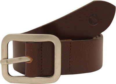 

Viari Men Casual Brown Genuine Leather Belt, Dark brown
