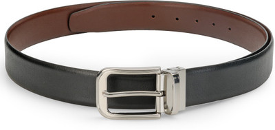 

Teakwood Men Black Genuine Leather Belt