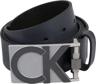 

Calvin Klein Men Casual Grey Genuine Leather Belt, Grey slate