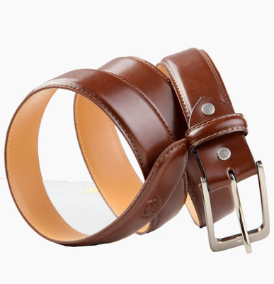 

99Cells Men Semi-formal Brown Genuine Leather Belt