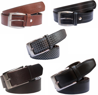 

Winsome Deal Men Formal Multicolor Artificial Leather Belt