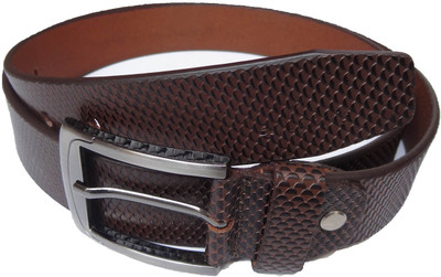 74% OFF on eXcorio Men Semi-formal Brown Genuine Leather Belt