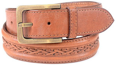 

Thayla Men Beige Genuine Leather Belt