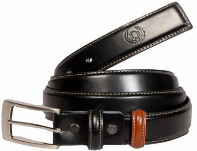 

99Cells Men Formal Black Genuine Leather Belt