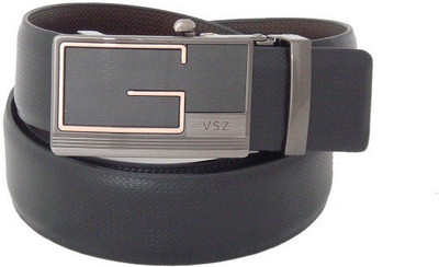 

SFA Men Formal Black Artificial Leather Reversible Belt, Black612