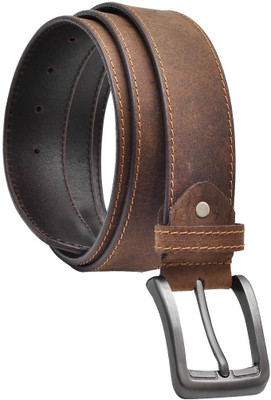 

Hawai Men Casual, Formal Brown Genuine Leather Belt, Brown-01
