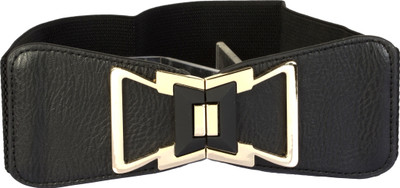 

TrendBAE Women Evening/Party Black Artificial Leather Belt, B4ablack