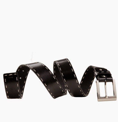 

99Cells Men Casual Black Genuine Leather Belt