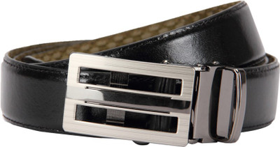 

Peter England Men Black Genuine Leather Belt