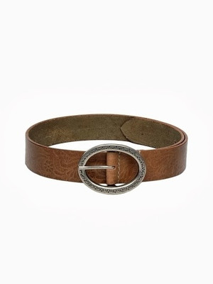 

Fume Women Casual Tan Genuine Leather Belt