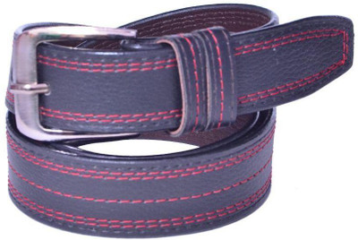 

OODI Men Black Artificial Leather Belt