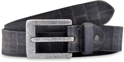 

Buckle Up Men Casual Black Genuine Leather Belt