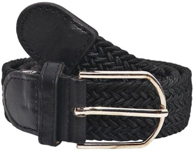 

Elligator Men Casual, Party Black Canvas Belt