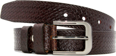 

RAZA Men Casual Brown Genuine Leather Belt, Reddish brown