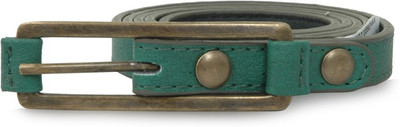 

Baggit Women Casual Green Synthetic Belt, Buff