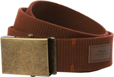 

French Connection Men Brown Fabric Belt, Sierra
