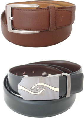 

SFA Men Formal Black Artificial Leather Reversible Belt
