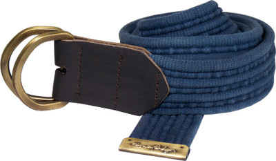 

Honey Badger Men Casual Blue Canvas Belt, Navy