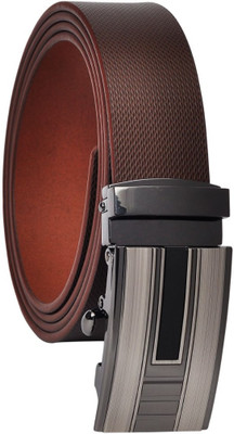 

Hawai Men Casual Brown Genuine Leather Belt
