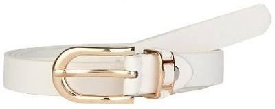 

Lino Perros Women Casual White Artificial Leather Belt