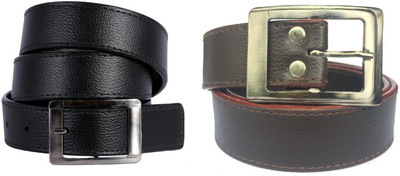 

Bsquare Men Black, Brown Artificial Leather Belt