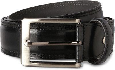 

Peter England Men Black Genuine Leather Belt