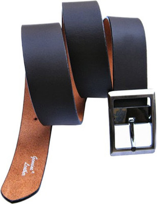 

OODI Men Black Genuine Leather Belt
