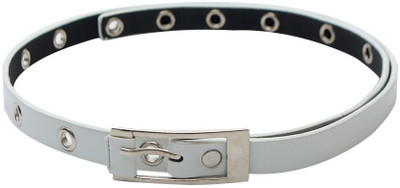 

Skyways Women Casual, Semi-formal White Artificial Leather Belt, White-02