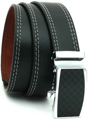 

Hawai Men Casual, Formal Black Genuine Leather Belt, Black-01
