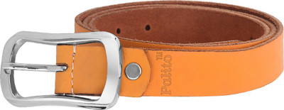 

palito Women Yellow Genuine Leather Belt