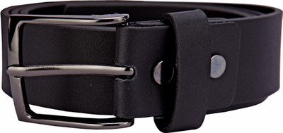 

Bulchee Men Black Genuine Leather Belt