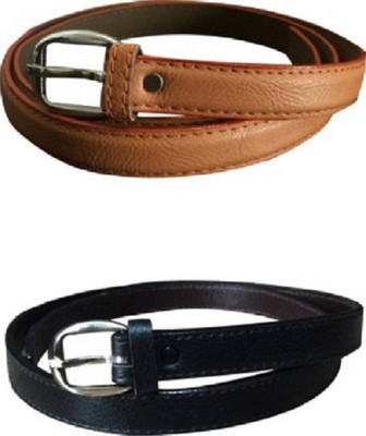 

SUNRISE ENTERPRISES Girls Casual, Evening, Formal, Party Brown, Black Artificial Leather, Fabric Belt, Brownblack04217
