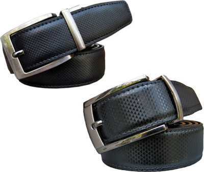 

Kritika Boys Party Black, Brown Genuine Leather Reversible Belt