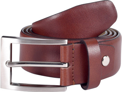 

Lino Perros Men Formal Brown Genuine Leather Belt