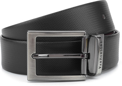 

Van Heusen Men Brown, Black Metal Reversible Belt, Black and brown