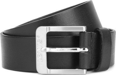 

Levi's Men Black Genuine Leather, Metal Belt