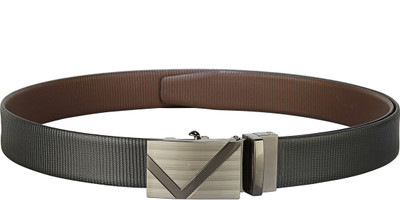 

Teakwood Men Casual Black Genuine Leather Reversible Belt
