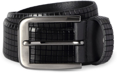 

Peter England Men Black Genuine Leather Belt