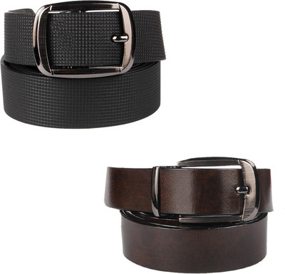 

Lenin Men Casual Black Genuine Leather Belt