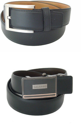 

SFA Men Formal Black Artificial Leather Reversible Belt