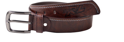 59% OFF on Drakemen Men Casual, Formal Brown Genuine Leather Belt