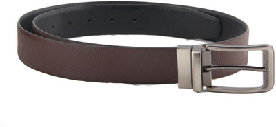 

In Touch Men Formal Brown, Black Genuine Leather Reversible Belt, Black;brown