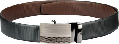 

Teakwood Men Casual Black Genuine Leather Reversible Belt