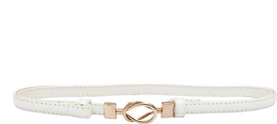 

Sri Women Casual White Artificial Leather Belt