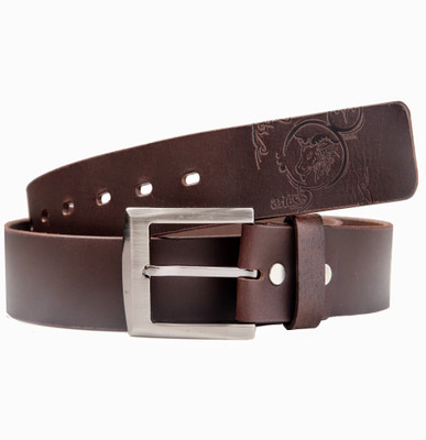 

99Cells Men Casual Brown Genuine Leather Belt
