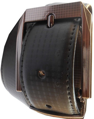 

AmahapGlamourDaze Men Formal Black Synthetic Belt