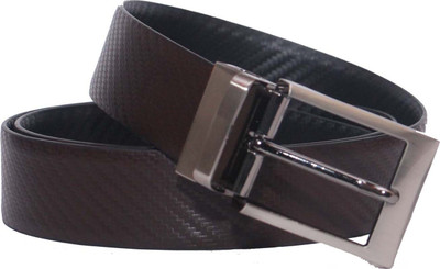 

PRUG Men Formal Brown Genuine Leather Reversible Belt