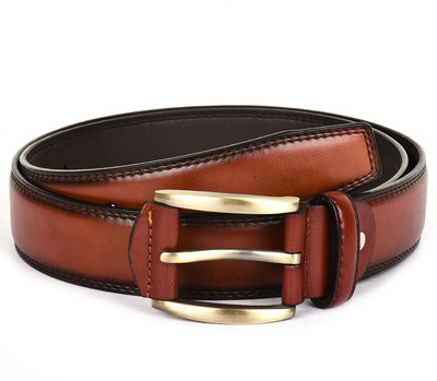 

Buckle Up Men Formal Tan Artificial Leather Belt