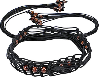 

Jainsons Women Casual Black Fabric Belt